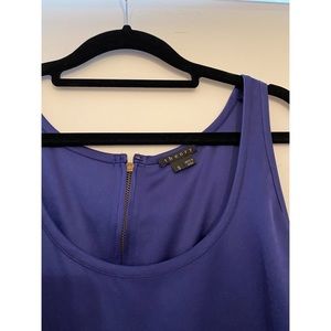 Theory silk tank top in jewel tone blue | Size S